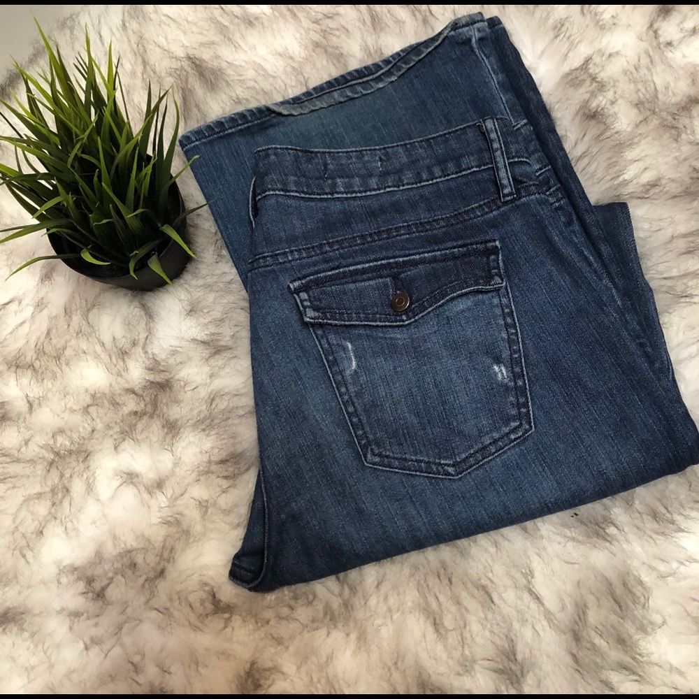 Gap Sexy Boot Sz 14r Slight Distress w/Back Pocket